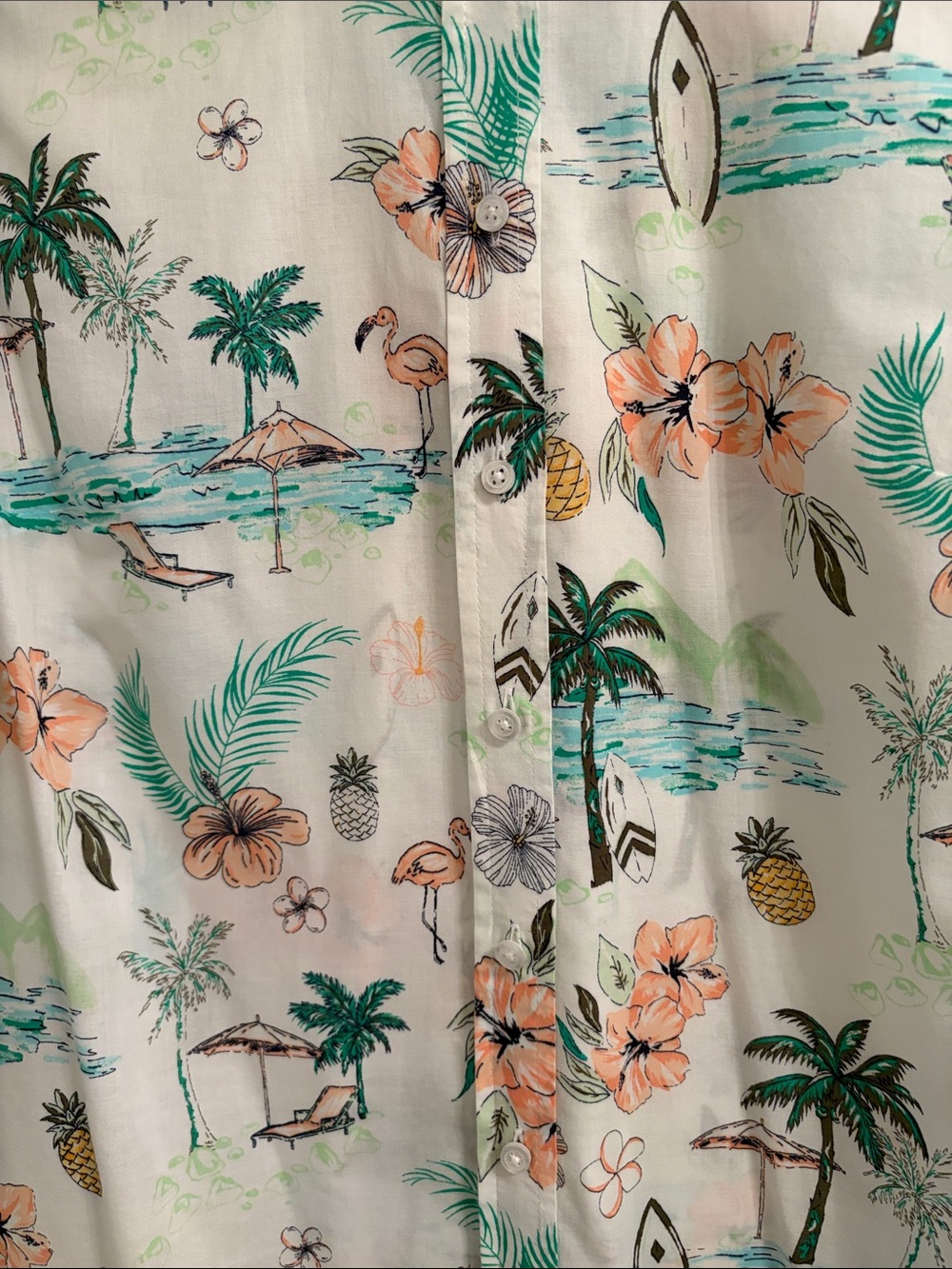 TALBOTS SIZE SMALL MODERN CLASSIC SHIRT - SCENIC BEACH - Excellent Condition - Picture 4 of 6